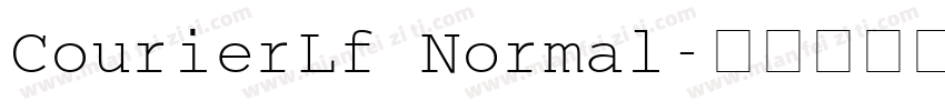 CourierLf Normal字体转换